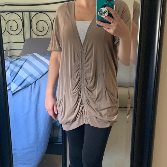 Wilfred light brown (tan) button-up cardigan - Picture 6 of 7